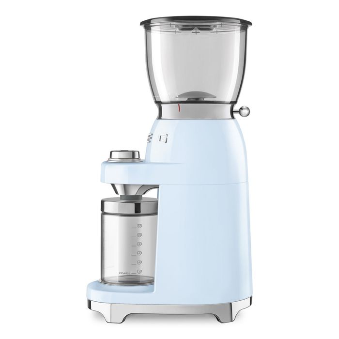 Elektryczny młynek do kawy 50's style Pastelowy błękit Smeg (CGF11PBEU)