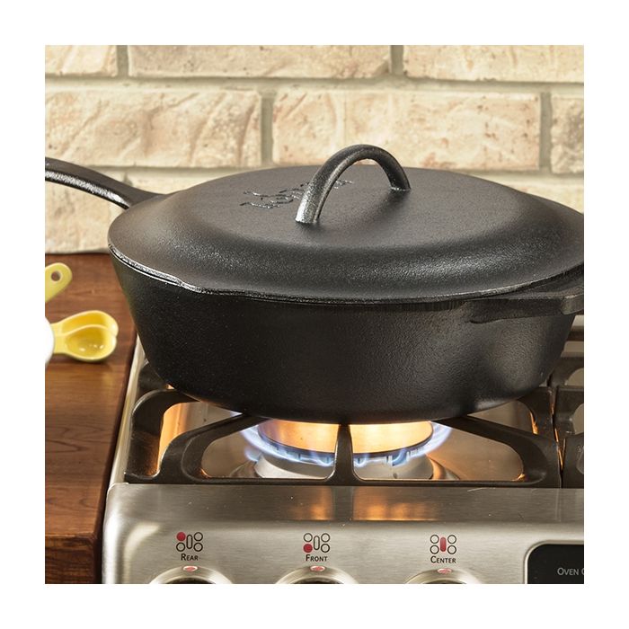 Patelnia żeliwna głęboka z pokrywą 30 cm Lodge Cast Iron (L10CF3)