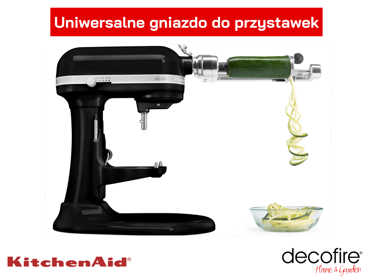 Mikser Artisan 7 Onyx Black i uniwersalne gniazdo na dodatkowe przystawki