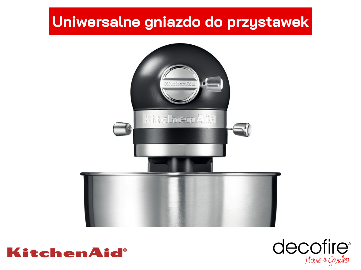 Uniwersalne gniazdo na dodatkowe przystawki w mikserze Mini Matte Black 3,3 l KitchenAind