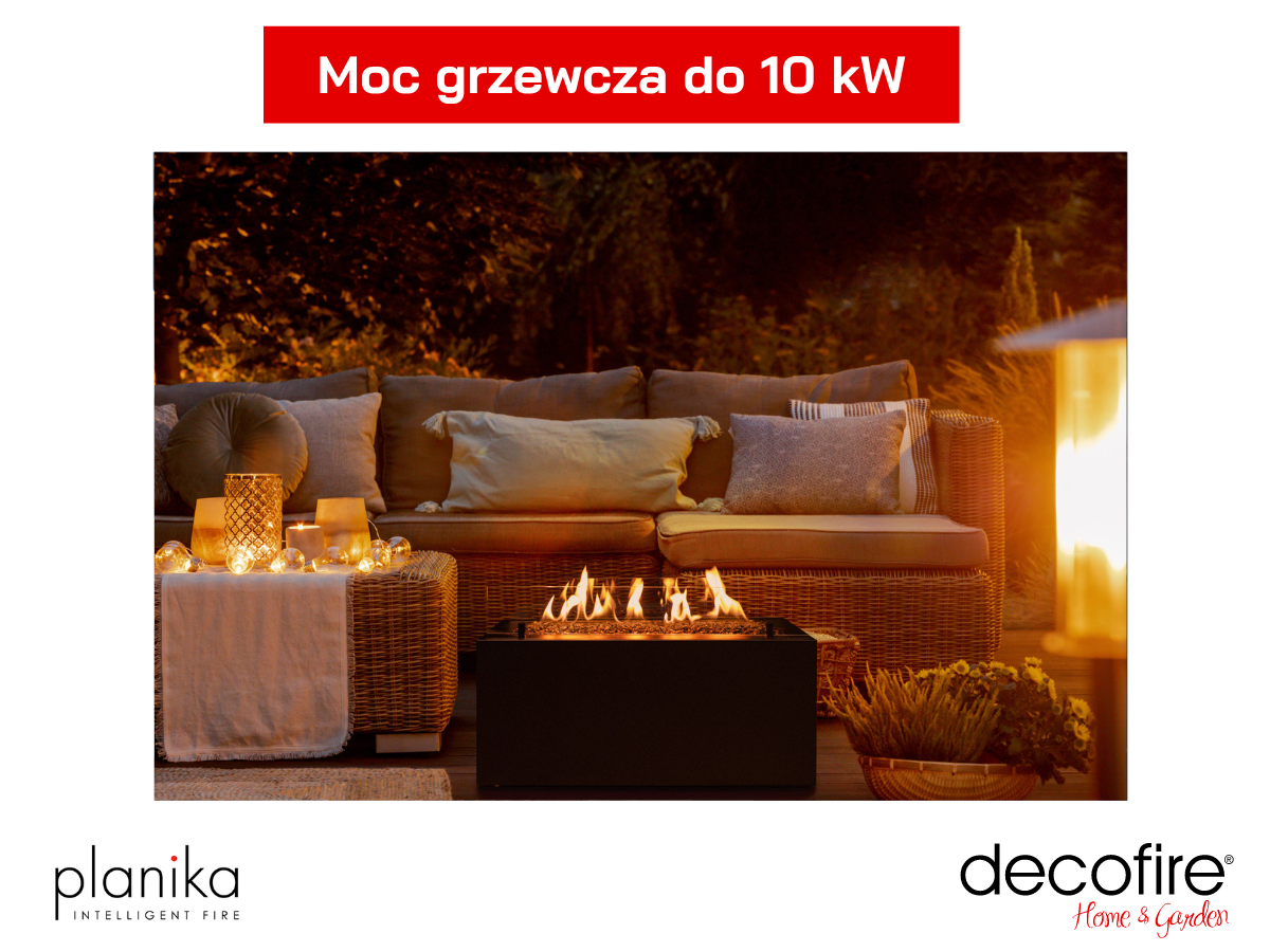 Kominek gazowy RIO Planika moc grzewcza 10 kW