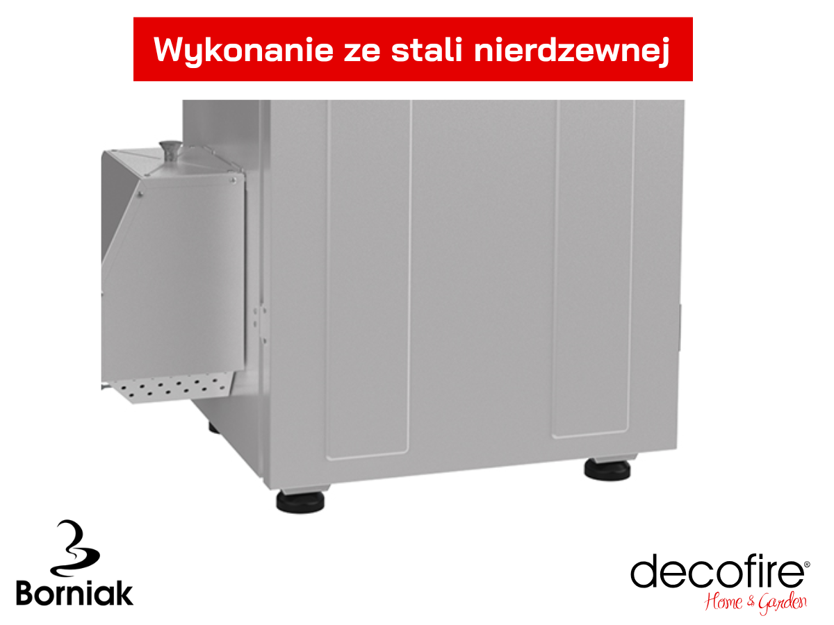 Wykonanie ze stali nierdzewnej szczotkowanej na mokro