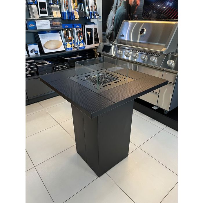 OUTLET - Kominek przenośny Square Table High na gaz LPG Planika + pokrowiec - EKSPOZYCJA