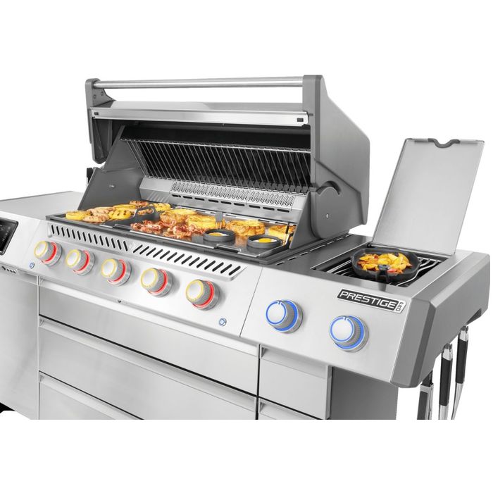 Grill gazowy Napoleon Prestige PRO 665 z palnikiem rożna i palnikiem bocznym Sizzle Zone (PRO665VXRSIBPSS-PL)