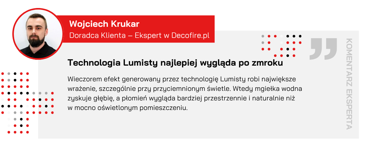 Cytat eksperta o technologii Lumisty