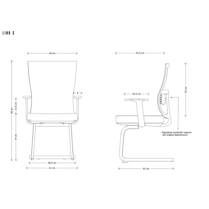 UNIQUE Fotel biurowy Link (GS021V)