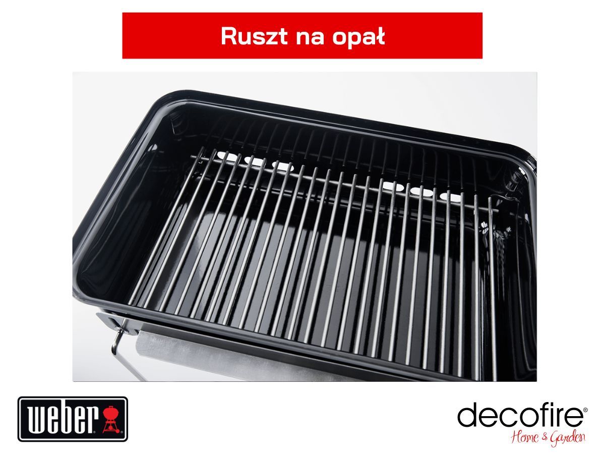 Grill przenośny węglowy Weber Go-Anywhere - ruszt na opał