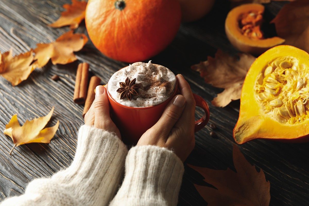 Pumpkin Spice Latte w kubku