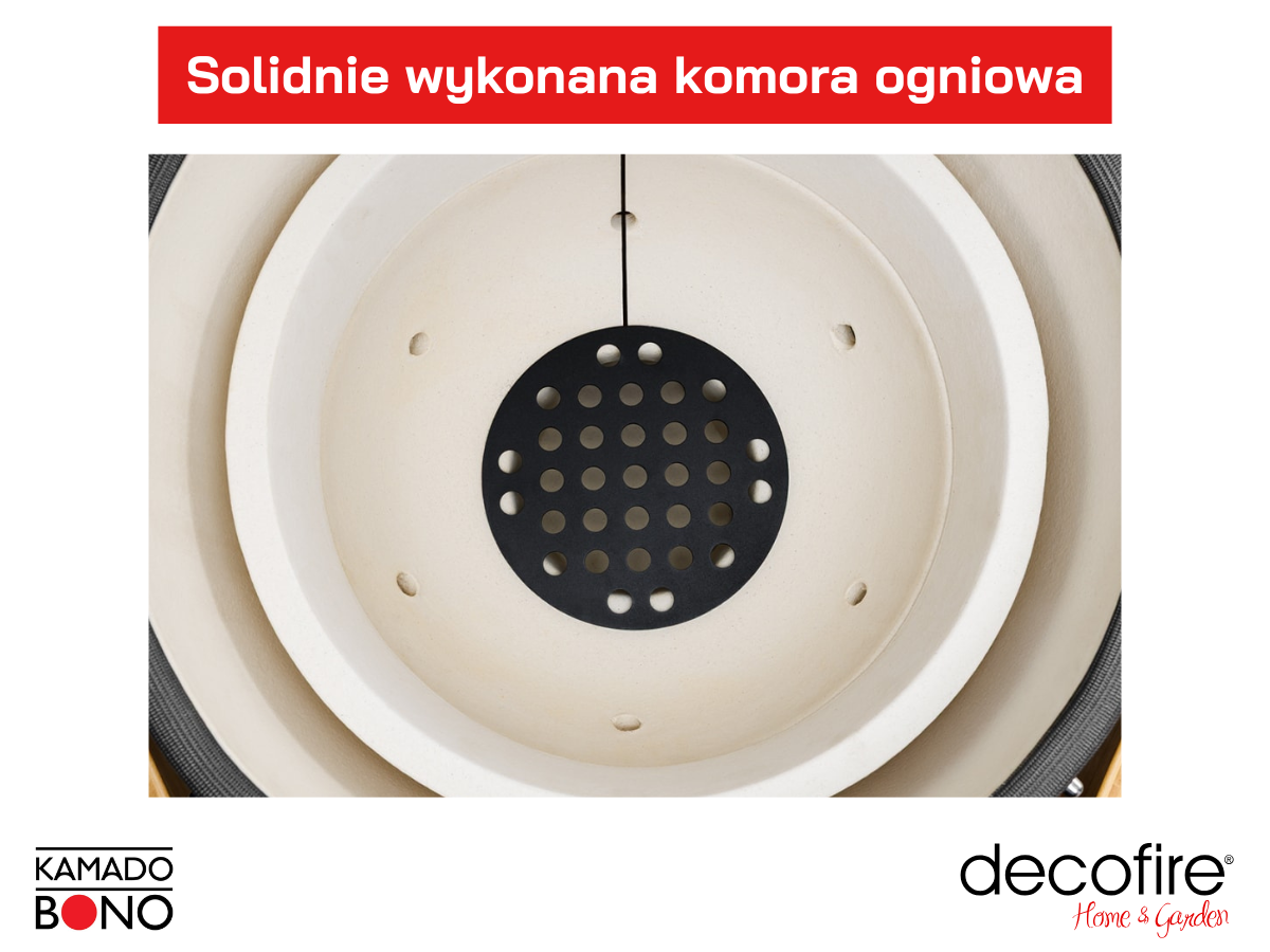 Komora ogniowa z wysokiej jakości ceramiki