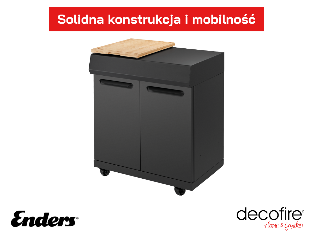 Solidna konstrukcja szafki – drzwiczki i system jezdny