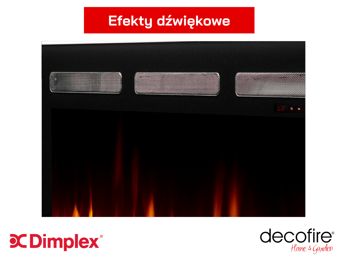 Kominek elektryczny Dimplex Sierra 48 z efektami dźwiękowymi