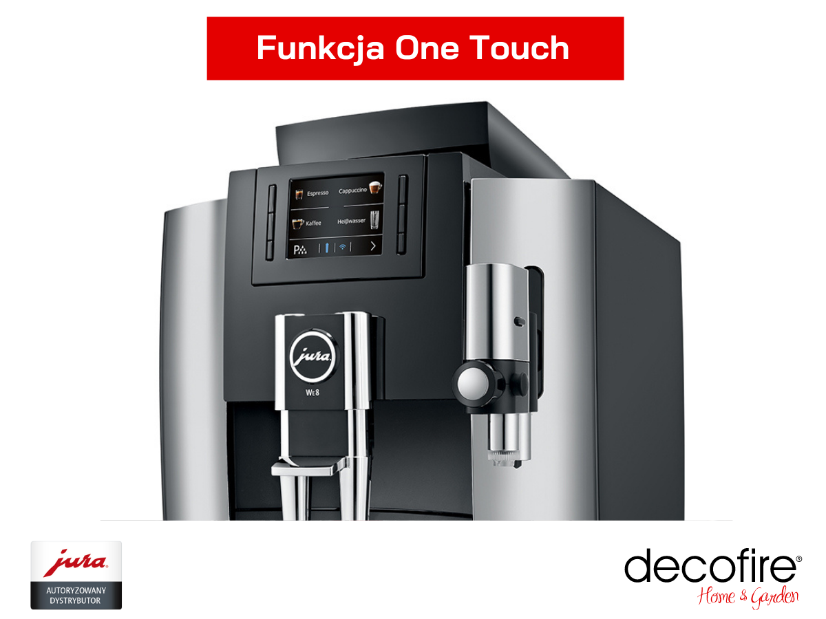 Funkcja One Touch w ekspresie do kawy Jura WE8 Chrome