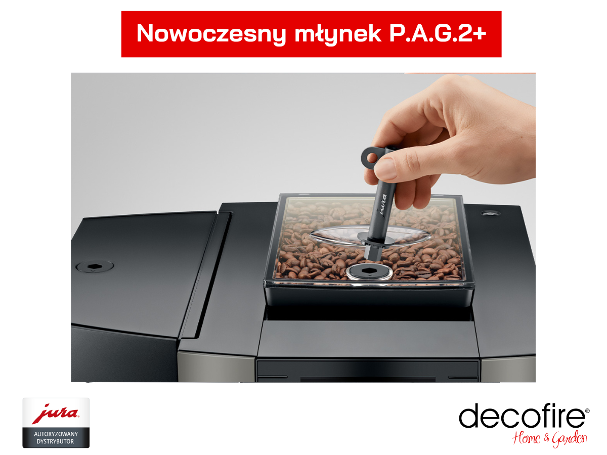 Ekspres do kawy Jura J8 Dark Inox (EA) z młynkiem P.A.G.2+