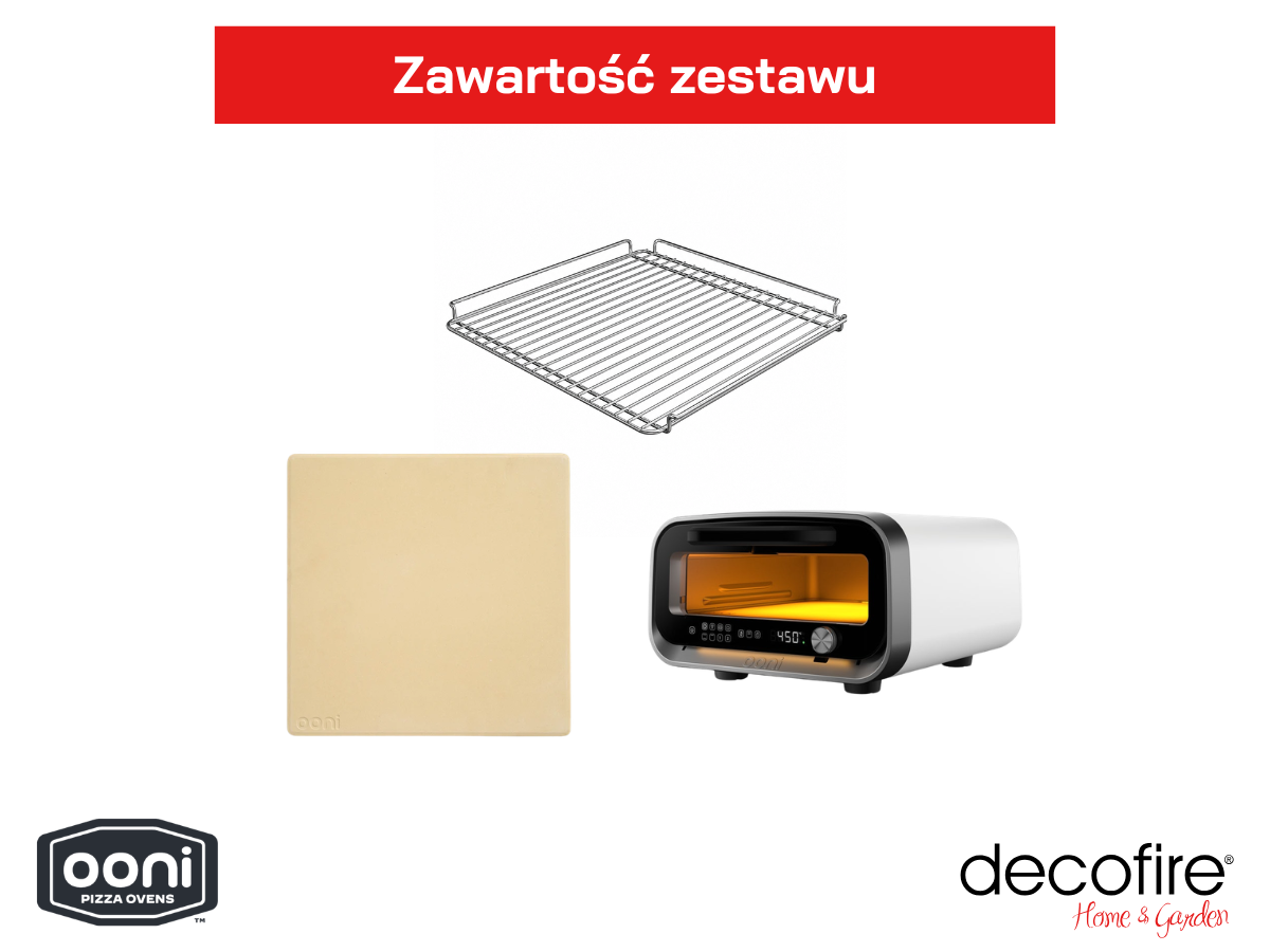 Ooni Volt 2 Polar White elektryczny piec do pizzy – zawartość opakowania