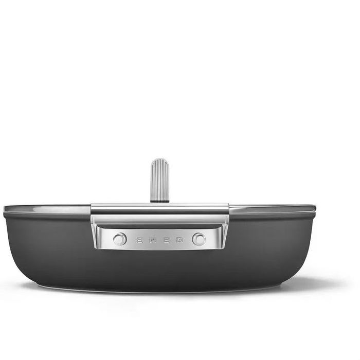 Patelnia głęboka 28 cm Czarny Smeg (CKFD2811BLM)