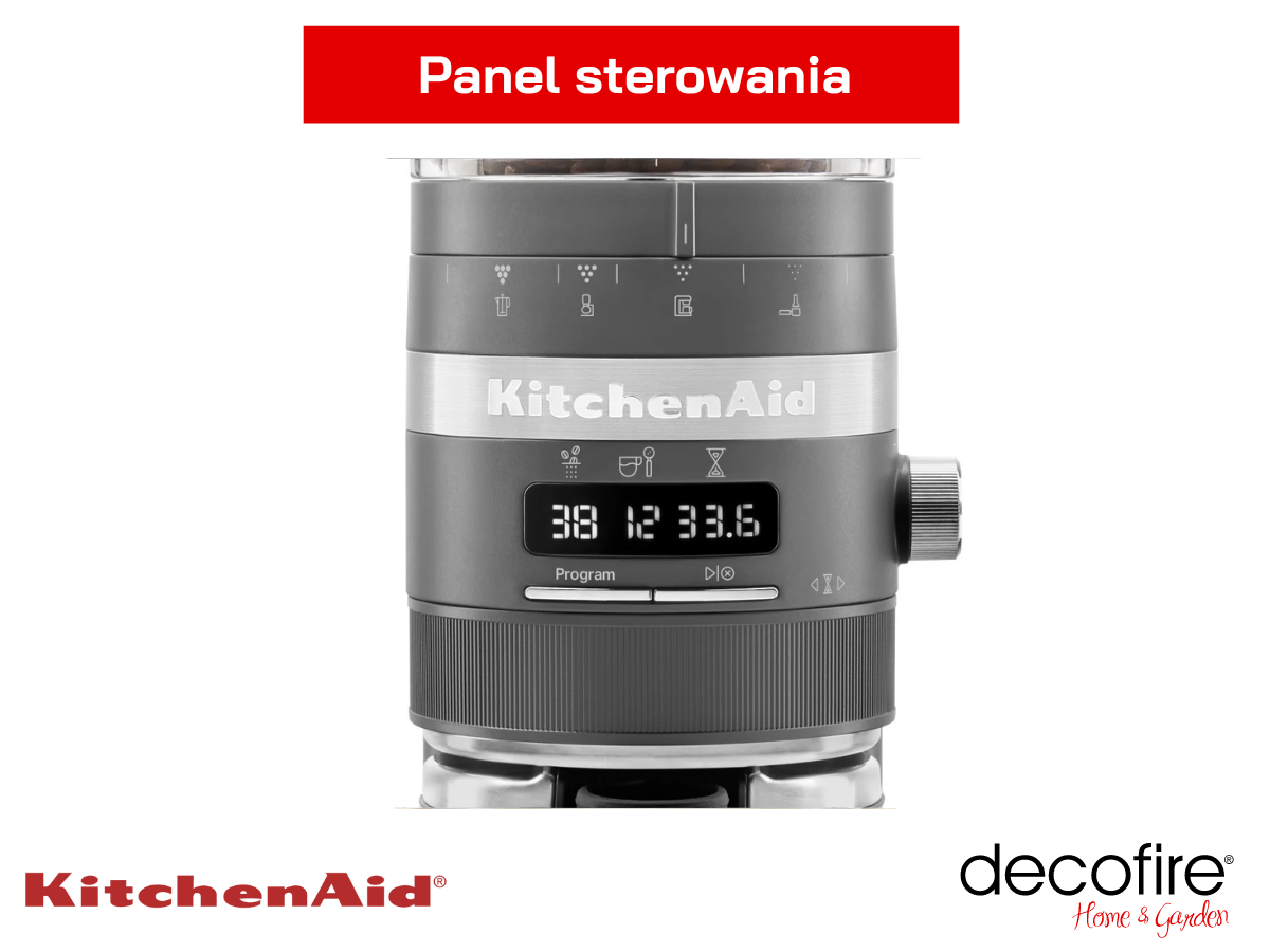 Panel sterowania w młynku do kawy KitchenAid