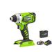 Greenworks Akumulatorowy Klucz udarowy 24V + Akumulator 2Ah + Ładowarka (3800107)