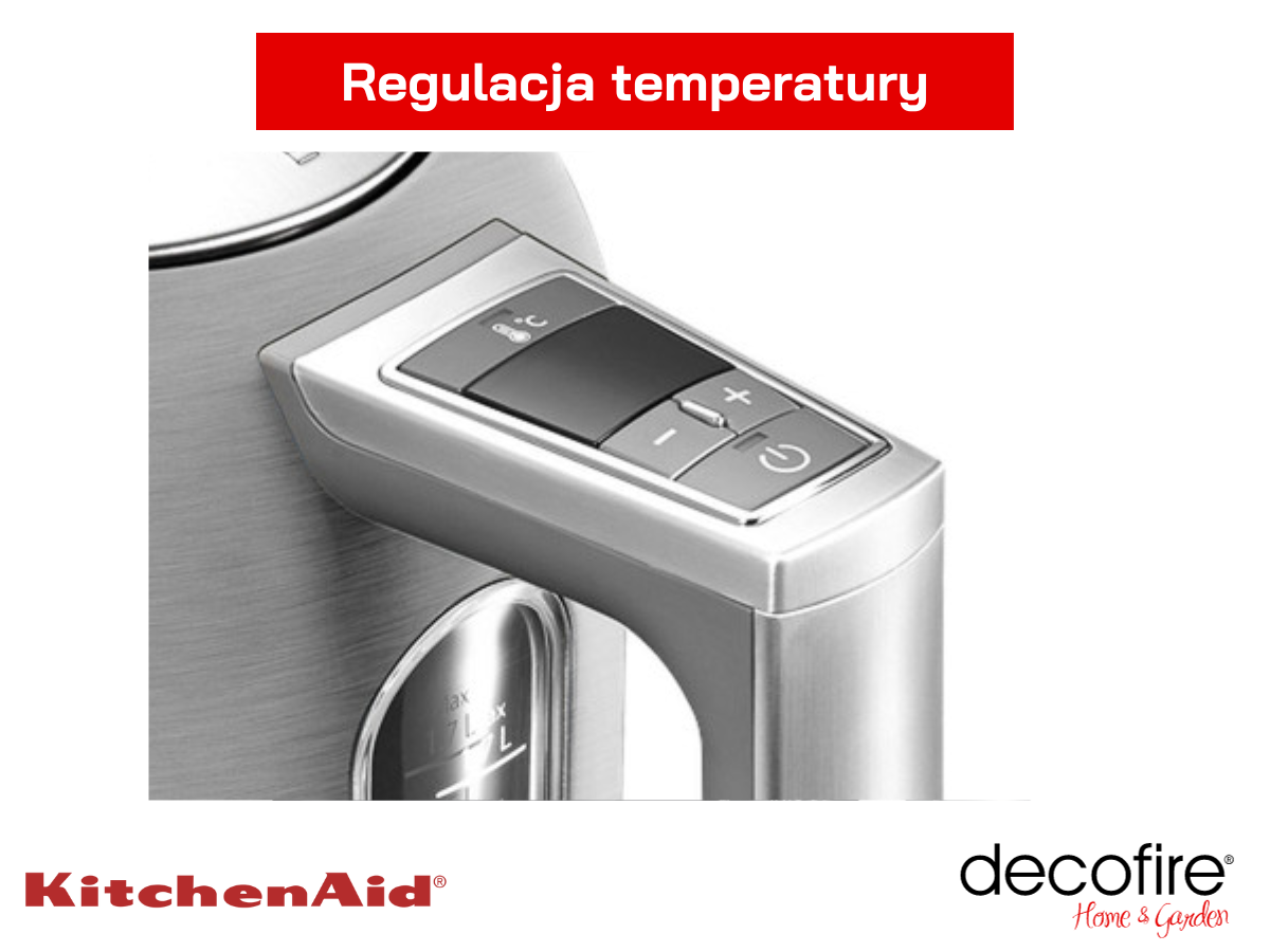 Regulacja temperatury w czajniku 1,7 l Stainless Stell KitchenAid 