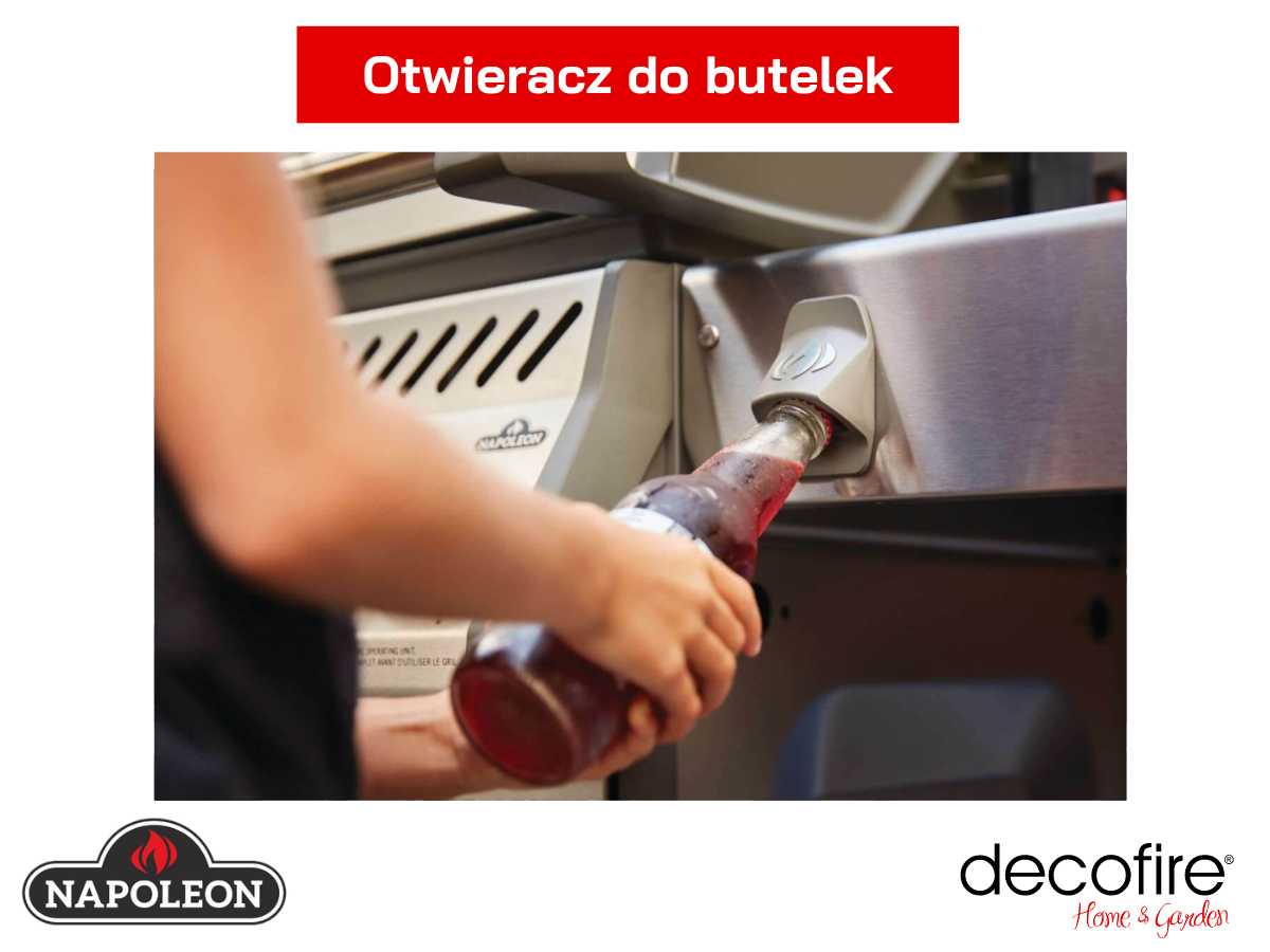 Otwieranie butelki w grillu Napoleon Rogue SE 425 RSIB