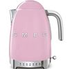 Czajnik z regulacją temperatury 1,7L  50's style Pastelowy róż Smeg (KLF04PKEU)