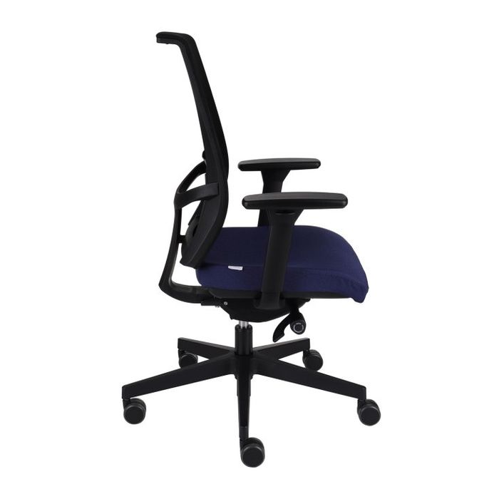 Fotel biurowy Grospol Level BS BLACK tkanina Flex - 8 kolorów