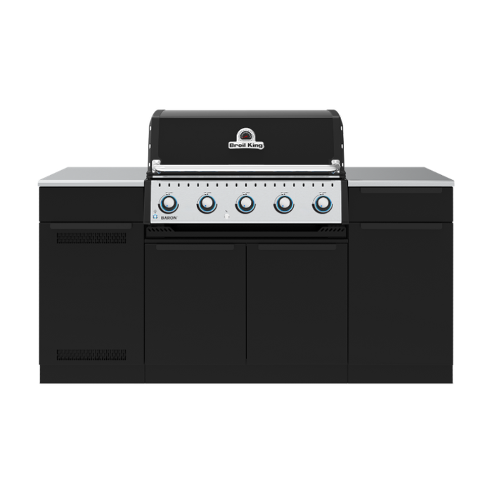 Zestaw grill gazowy + szafki:  Baron 520 BI Wyspa Broil King (B520I31PL)