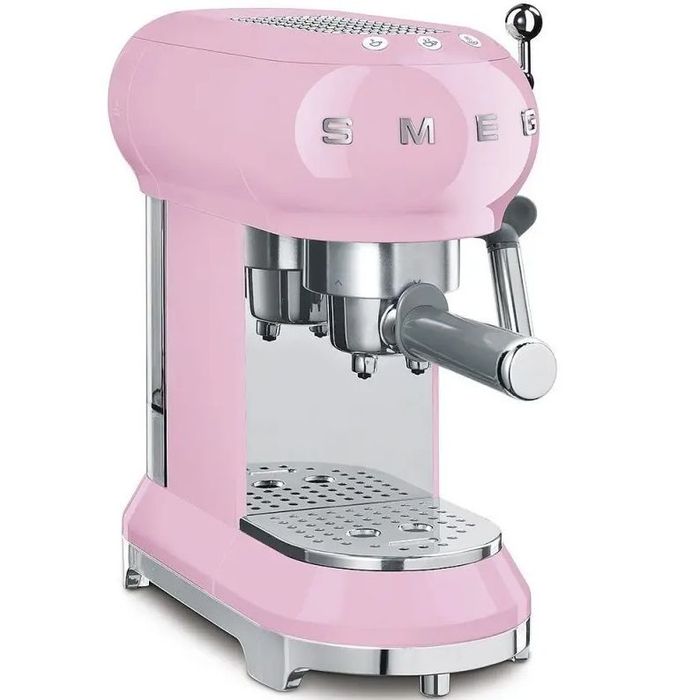 Ekspres kolbowy 50's style Pastelowy róż Smeg (ECF01PKEU)