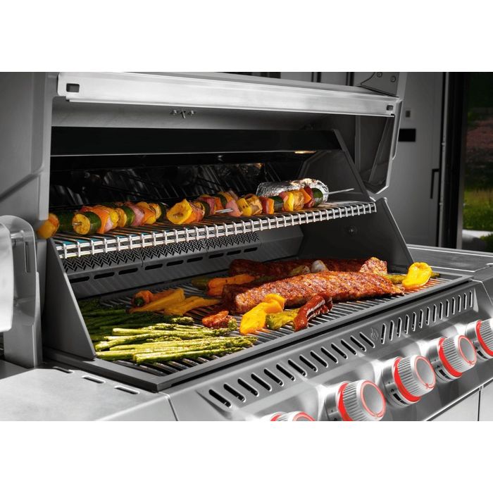 Grill gazowy Napoleon Prestige PRO 665 z palnikiem rożna i palnikiem bocznym Sizzle Zone (PRO665VXRSIBPSS-PL)