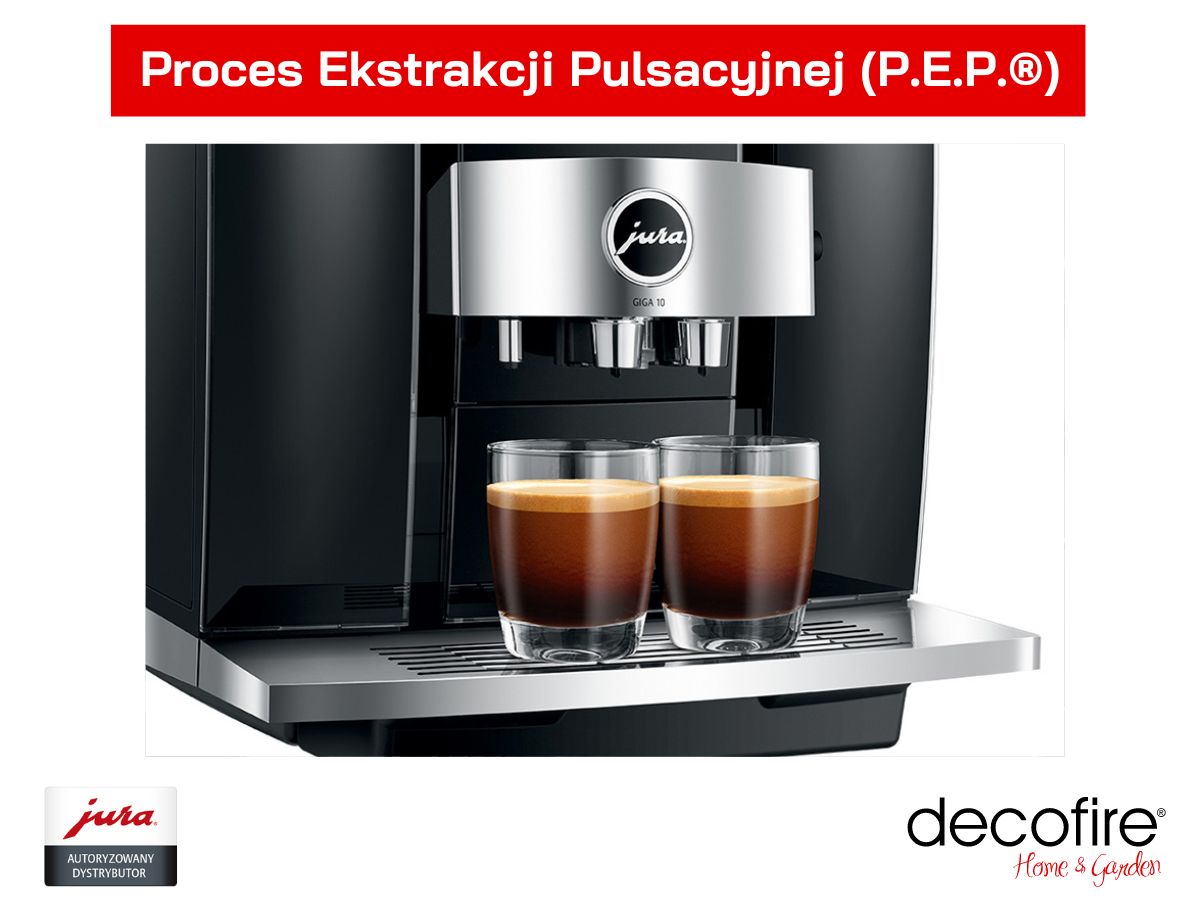 Proces Ekstrakcji Pulsacyjnej technologia parzenia w ekspresie Jura GIGA 10
