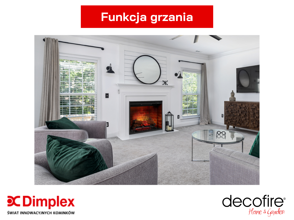 Dimplex wkład elektryczny Firebox 30" – funkcja grzania