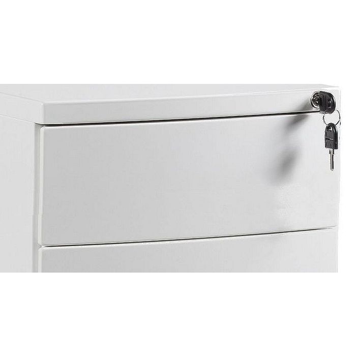 UNIQUE Kontener szafka biurowa (RPH-01) biały, srebrny, czarny
