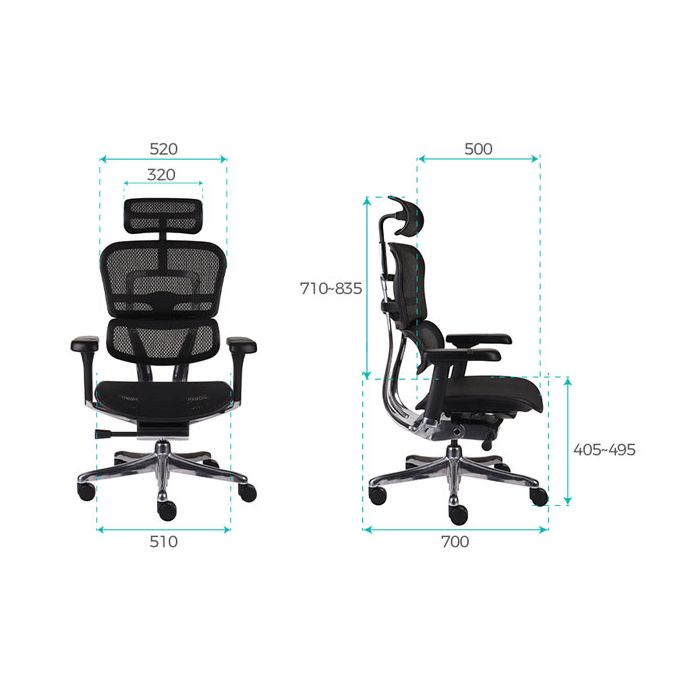 Grospol Fotel biurowy Ergohuman 2 Luxury GS Grey