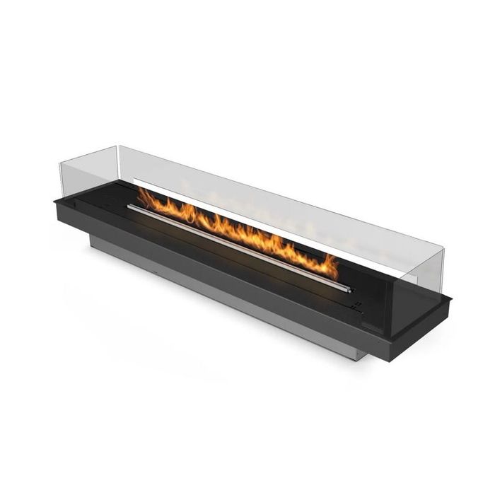 Biokominek Planika FLA 4 / FLA 4+ 1490 mm z adaptacyjną ramą ze szklanymi panelami