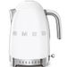 Czajnik z regulacją temperatury 1,7L  50's style Biały Smeg (KLF04WHEU)