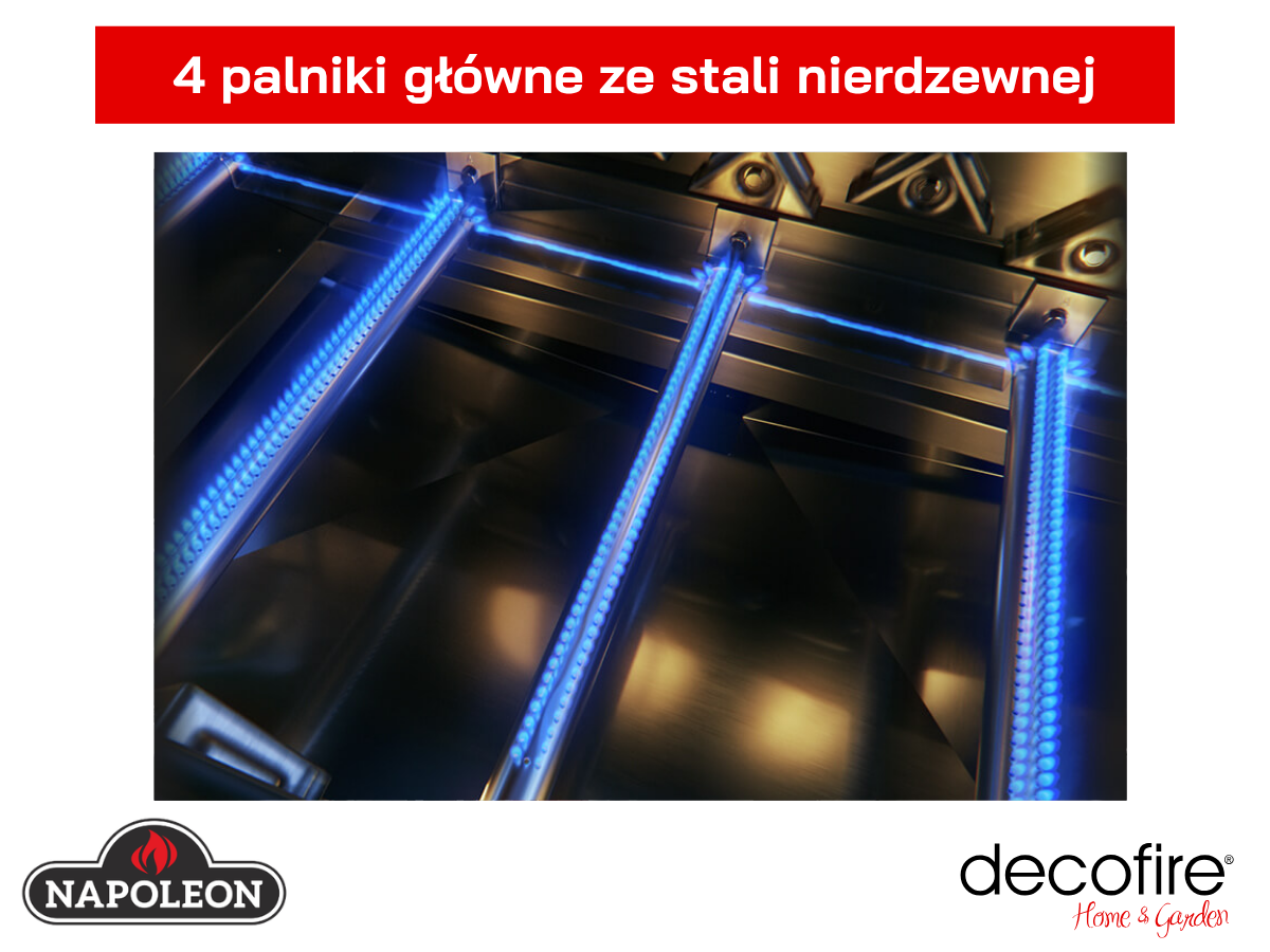 4 wydajne palniki główne