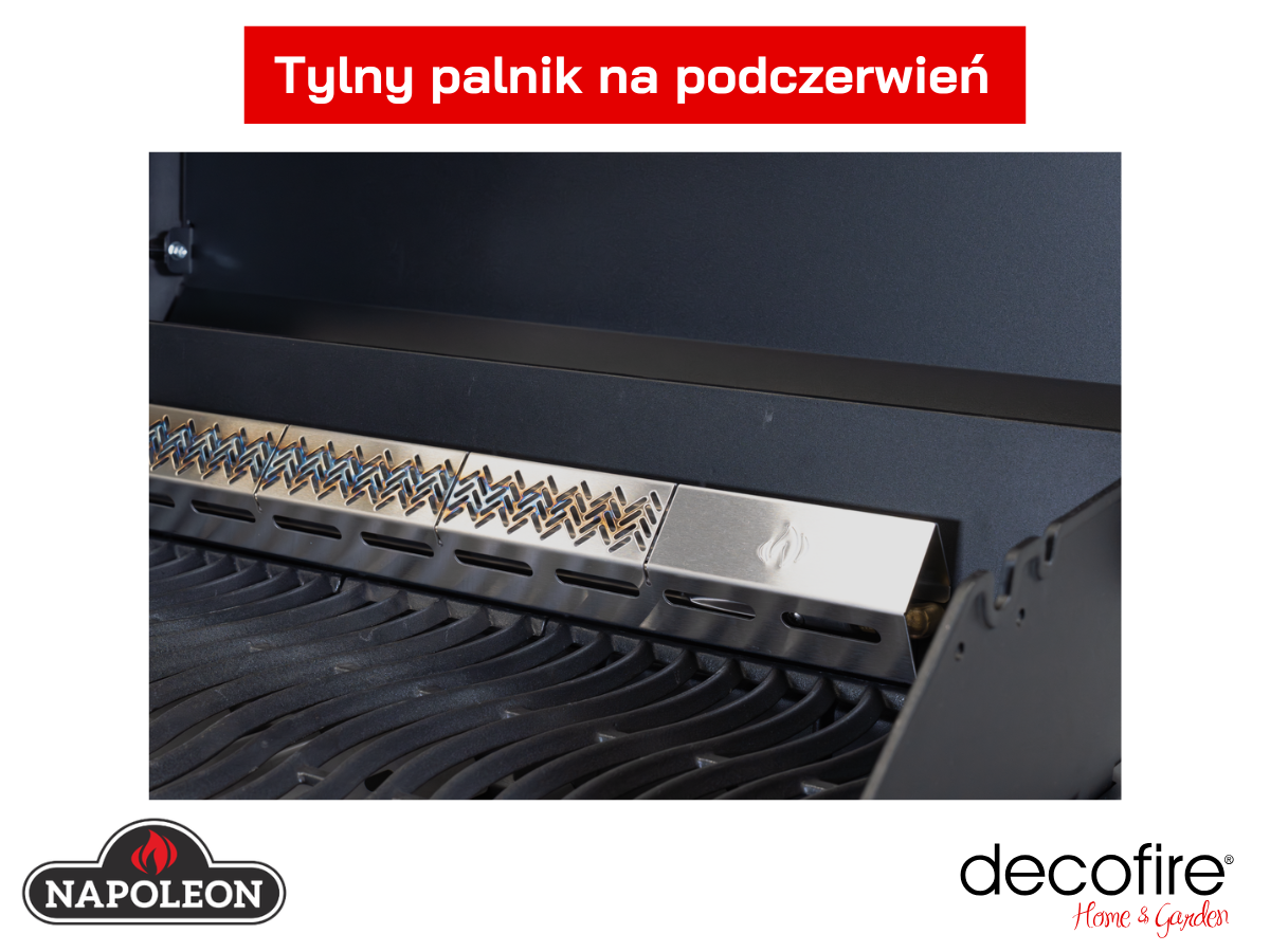 Tylny palnik rożna na podczerwień