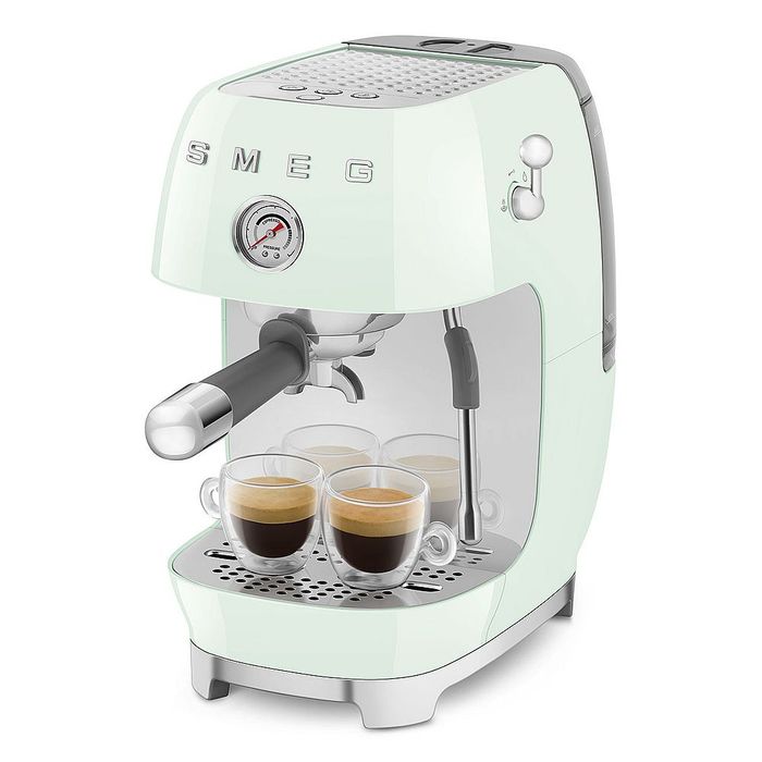 Ekspres kolbowy do kawy Pastelowa zieleń Smeg (ECF03PGEU)