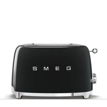 Toster na 2 kromki Smeg Czarny (TSF01BLEU)