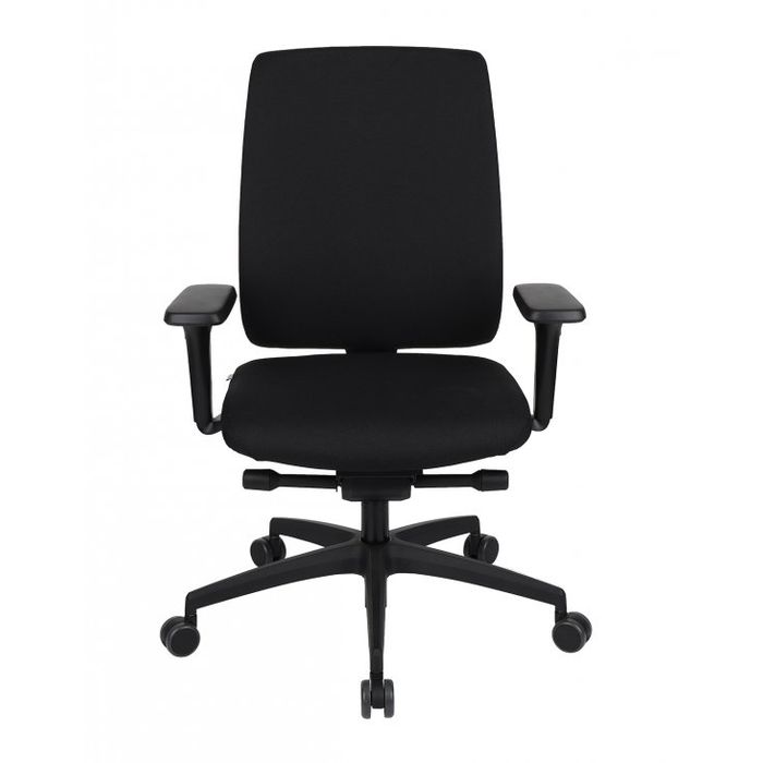 Fotel biurowy Grospol Valio BT black chrome tkanina Flex - 8 kolorów