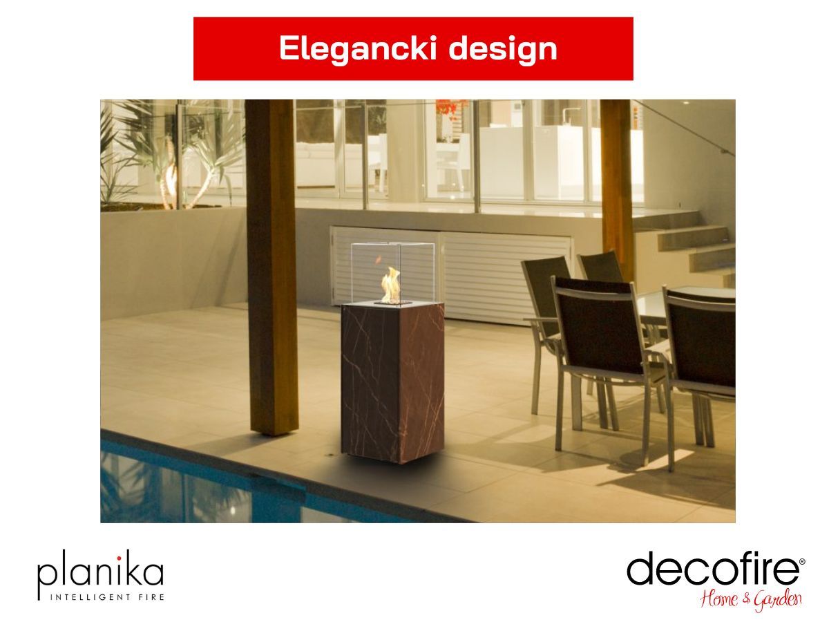 Biokominek automatyczny Porto Laurent Planika - elegancki design