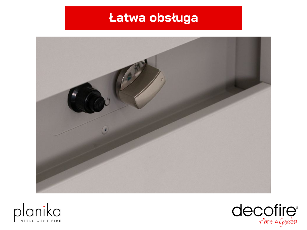 Sterowanie w kominku Planika Fika