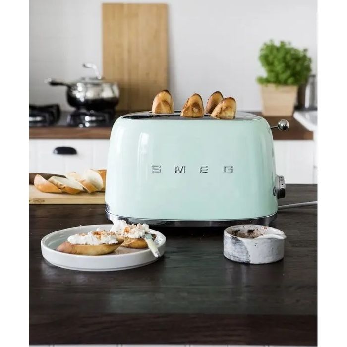Toster na 2 kromki Smeg Pastelowa zieleń (TSF01PGEU)