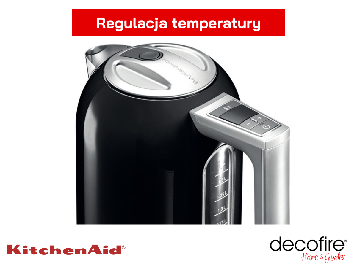 Regulacja temperatury w czajniku 1,7 l Onyx Black