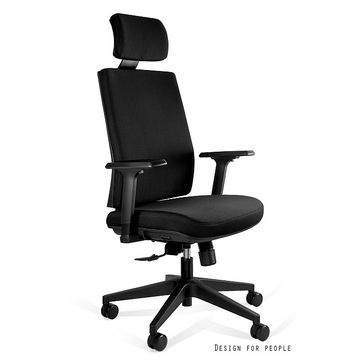 UNIQUE Fotel biurowy SHELL czarny (KB02-1H)