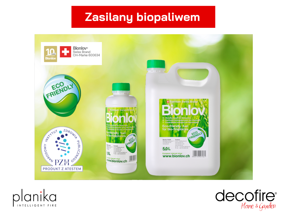 Zasilany ekologicznym biopaliwem Bionlov