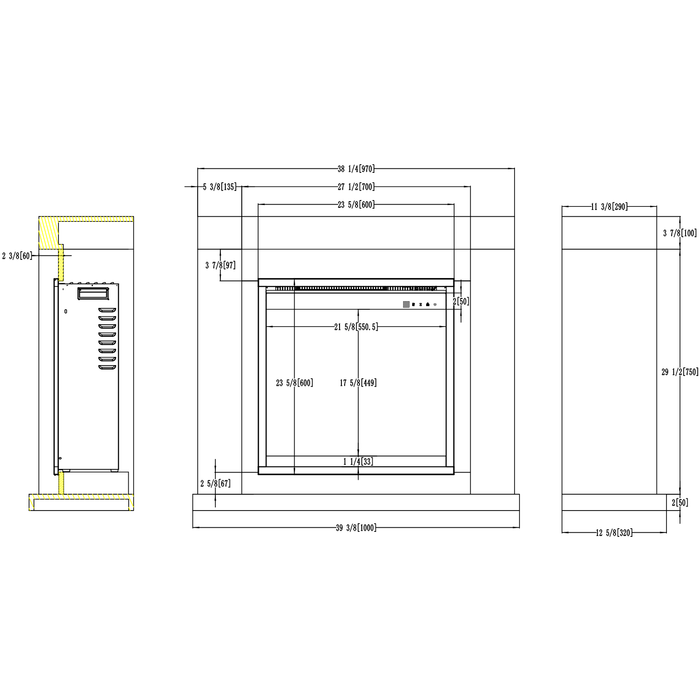 Aflamo kominek elektryczny Jolo Oak