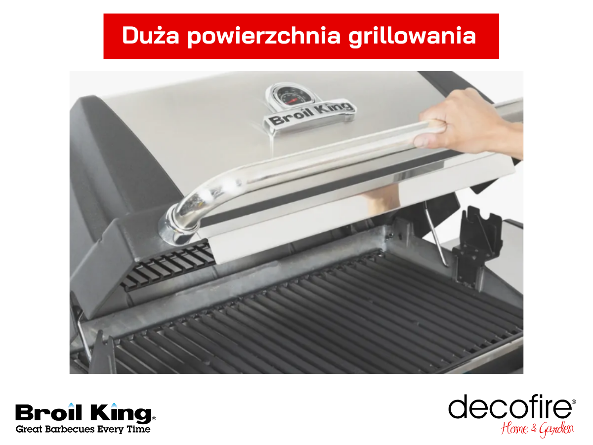 Duża powierzchnia grillowania