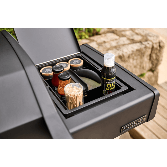 Grill gazowy Napoleon Phantom Rogue PRO Plancha z palnikiem bocznym Sizzle Zone, Czarny Mat (RP30FTSIBPK-PL-PHM)