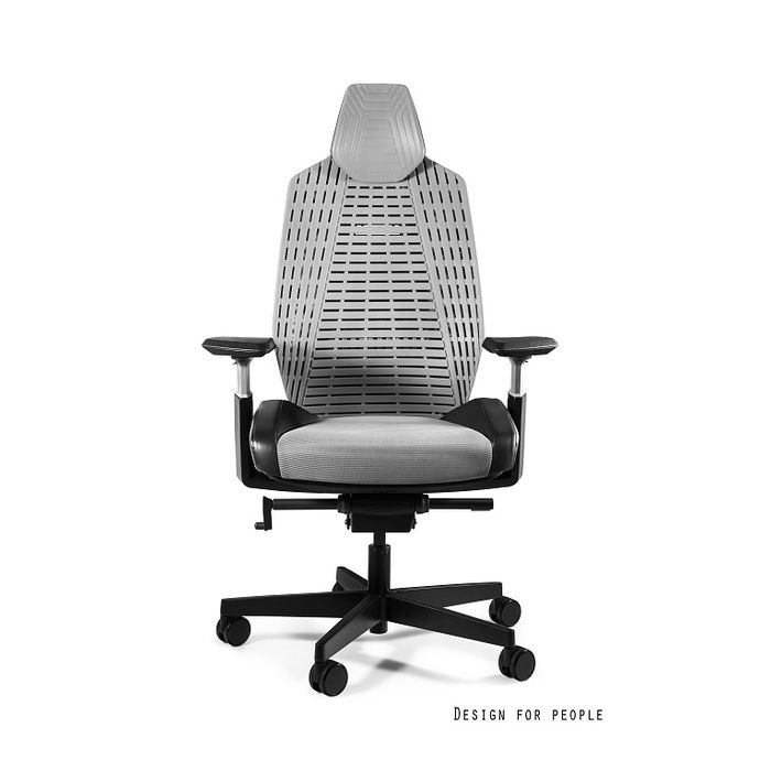 UNIQUE Fotel biurowy Ronin czarny, elastomer TPE, siatka RS różne kolory ( 1286-B-RS-TPE)