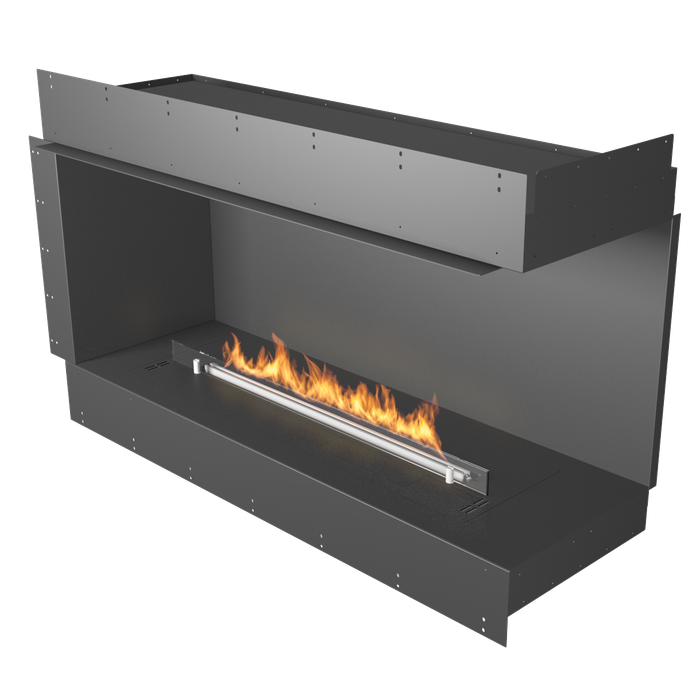 Biokominek Planika FLA 4 990 mm + Forma 1200 Fireplace 
